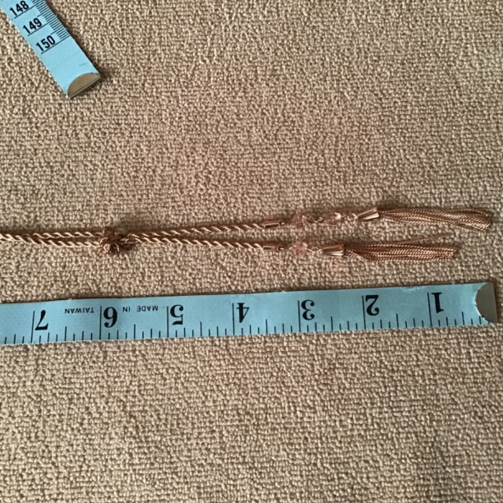 NWT Ricki’s necklace and earrings set, rose gold color - can be worn two ways - Picture 8 of 10